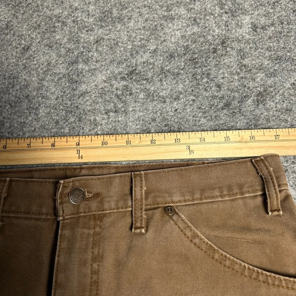 Dickies Brown Distressed Carpenter Pants Skater Baggy Vintage 34/26